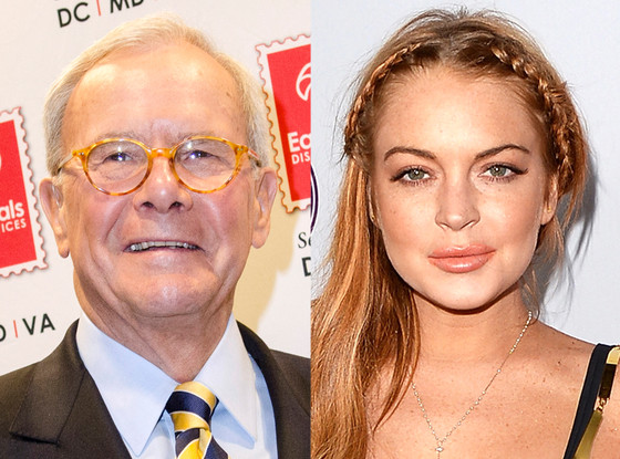 Tom Brokaw, Lindsay Lohan Tom Brokaw, Lindsay Lohan